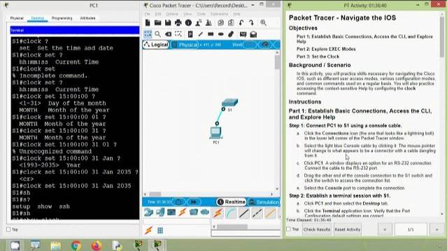 2.3.7 Packet Tracer - Navigate the IOS смотреть онлайн