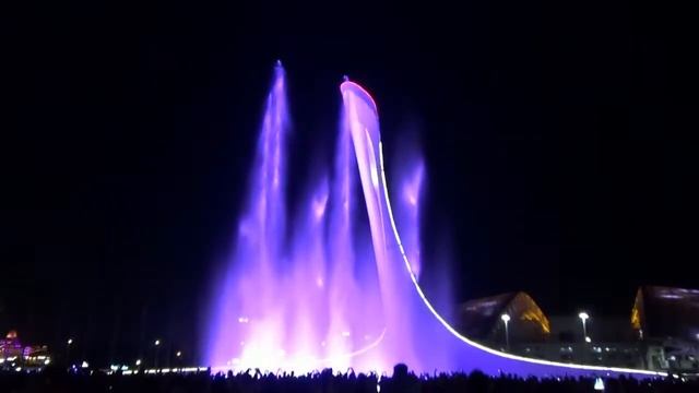 Поющий фонтан! Сочи,Адлер, Олимпийский парк. смотреть онлайн