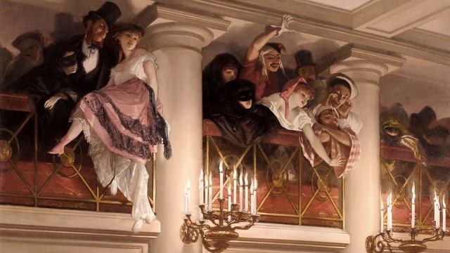 Eugène Giraud, Ball at the opera смотреть онлайн