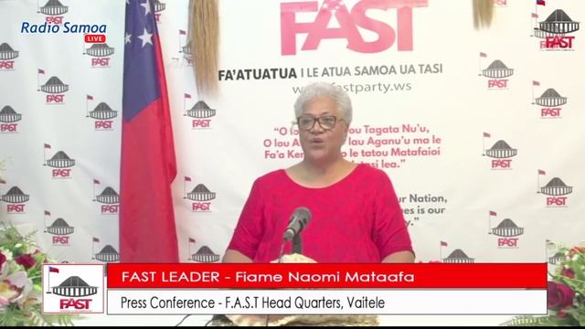 FAST Party Leader Hon. Fiame Naomi Mataafa rejects request for new elections by Head of State смотреть онлайн