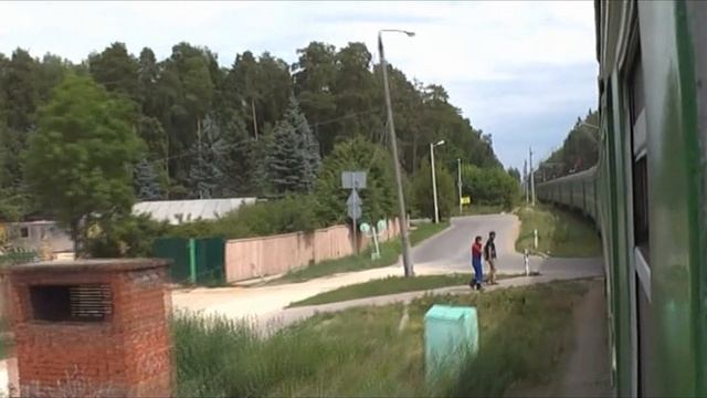 Усово - Ильинское из окна ЭР2Р-7081 смотреть онлайн