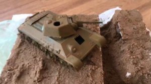 Диорама/взрыв т-34