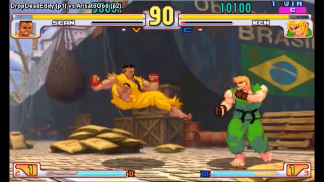 STREET FIGHTER III 3rd STRIKE FIGHTCADE: Sean (DropDeadEddy) vs ArisatoGod (Ken) смотреть онлайн