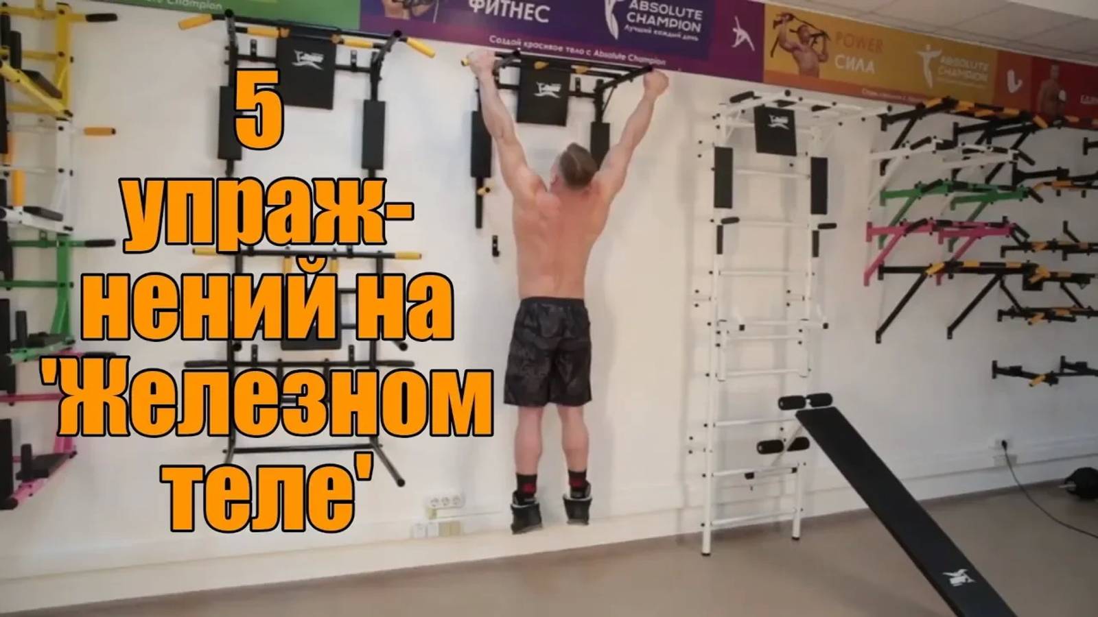 Упражнения на турнике брусьях 'Профи' Железное тело смотреть онлайн