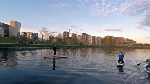 Открытие сезона сап-сёрфинга в Беларуси смотреть онлайн