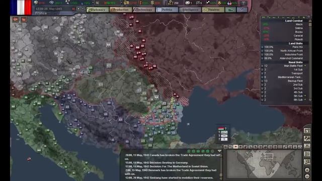 HoI3 (France) #26: Reverse Barbarossa (May '43) смотреть онлайн