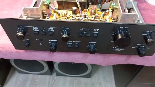 Усилитель от подписчика Akai AM-2400 (часть 1), комментарий от мастера о проделанной работе смотреть онлайн
