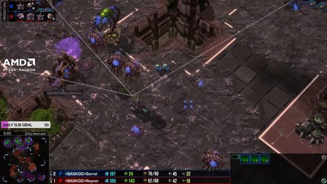 REYNOR dares swaps to Protoss against SERRAL! | $10,000 HomeStory Cup 24 (Bo5 ZvZ/P) - StarCraft 2 смотреть онлайн