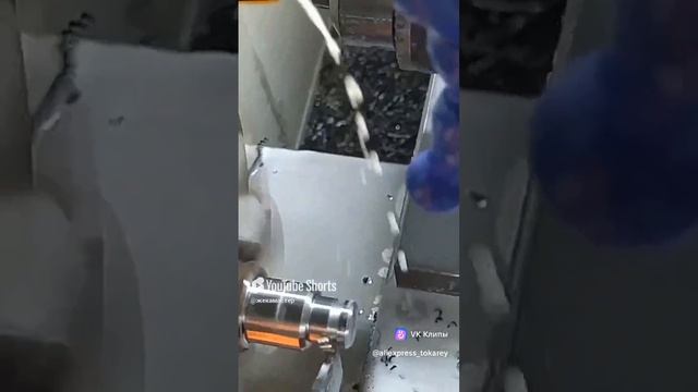 Токарная обработка с ЧПУ #cnc #токарная #machine #токарный #machining #gsk #automobile смотреть онлайн