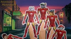 Семья пальчиков на русском щенячий патруль железный человек.paw canção da família do dedo do homem