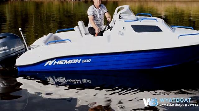 Обзор комбинированного катера НЕМАН 500 с мотором YAMAHA F80 DETL смотреть онлайн