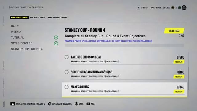 NHL 22 PS4 Hut SC Round 4 Objectives (Grind Begins) смотреть онлайн