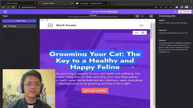 How to use AI-Powered Landing Page Quick Creator: A Short Tutorial смотреть онлайн
