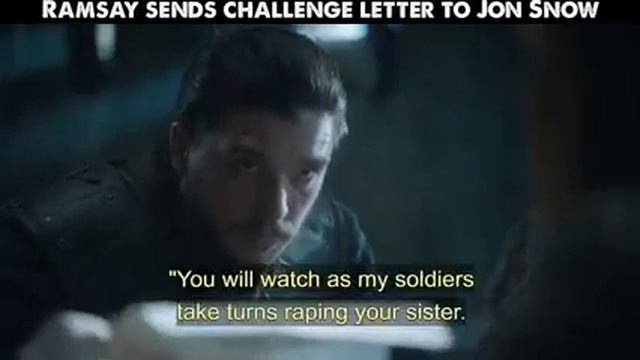 Ramsay sends Challenging letter to Jon snow. Game of Thrones смотреть онлайн