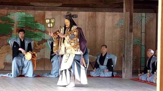 20110416 厳島神社桃花祭、能楽 「田村」 より смотреть онлайн