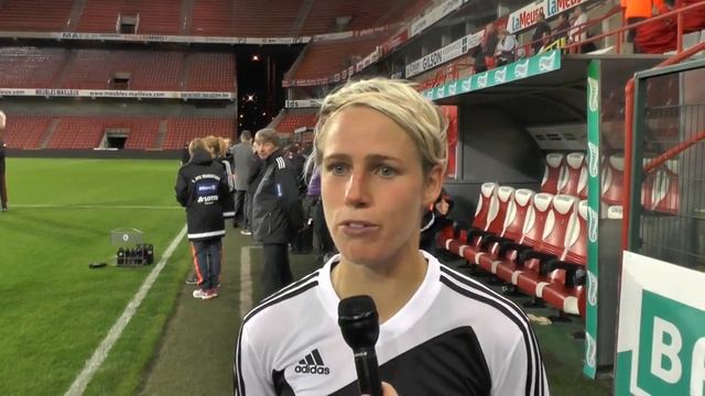Sophie Schmidt After Standard De Liège-1.FFC Frankfurt On 07.10.2015