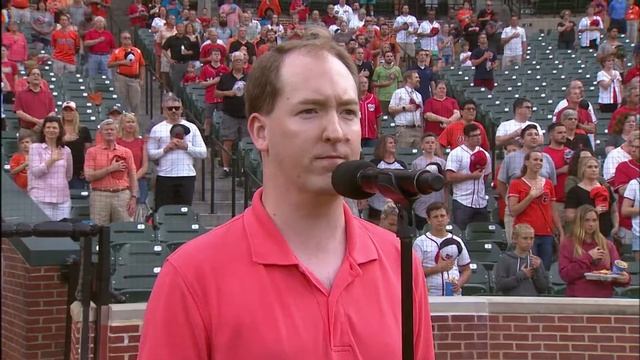 James Gann: National Anthem at Camden Yards 5-29-18 смотреть онлайн