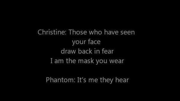 Phantom of the Opera Instrumental/Karaoke With Lyrics:)