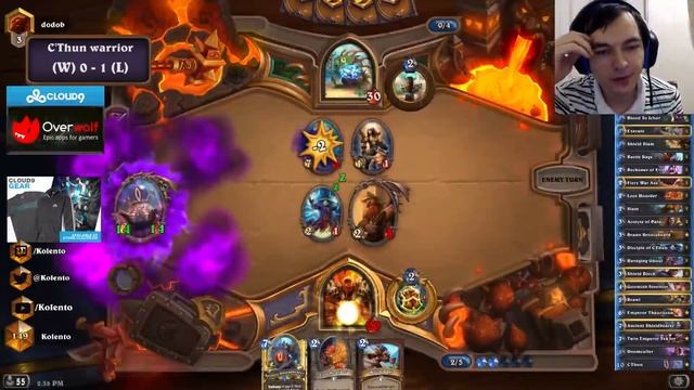 Hearthstone: Kolento plays C'Thun warrior (#103) смотреть онлайн
