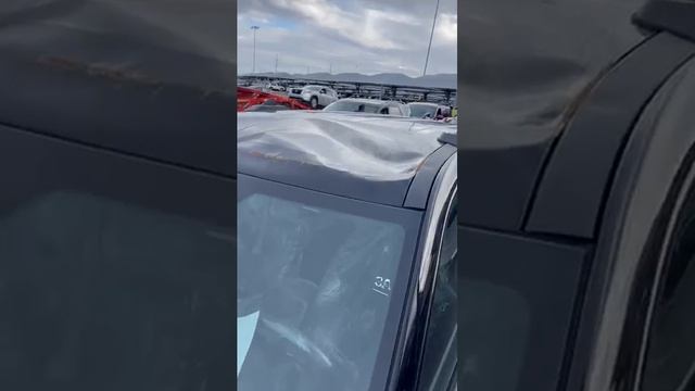 Не проверили высоту и снесли крышу. #сша #иммиграция #дальнобойпосша смотреть онлайн