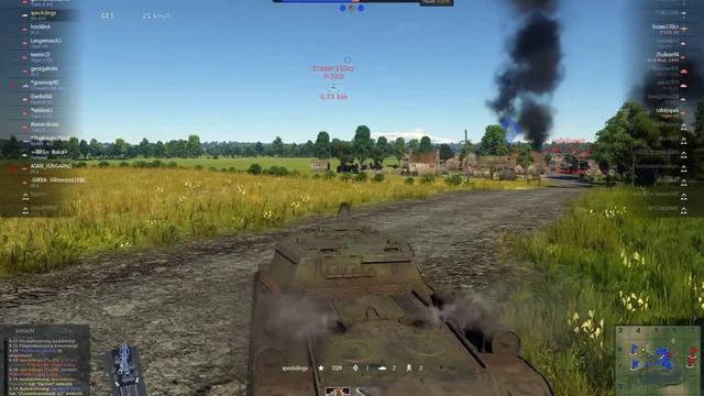 War Thunder SU-152 main gun plane kill смотреть онлайн