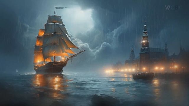 🖤OLD COPENHAGEN🖤DARK EMOTIONAL AMBIENCE WITH RAIN🖤Music To Study, Read, Work #darkmusic