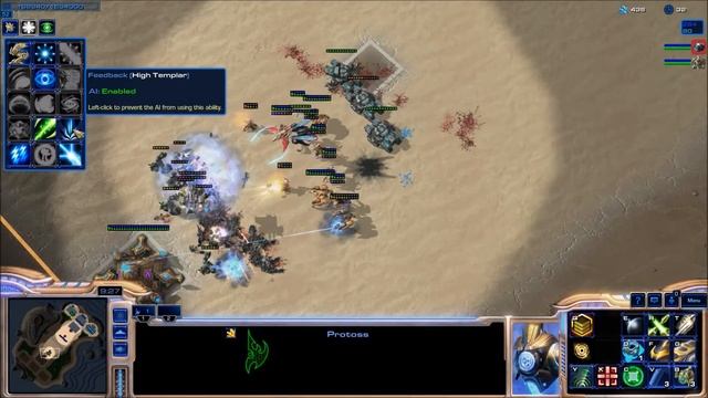 StarCraft II Desert Strike HotS - Video 9 - Protoss vs Stalkers Immos Colossus смотреть онлайн