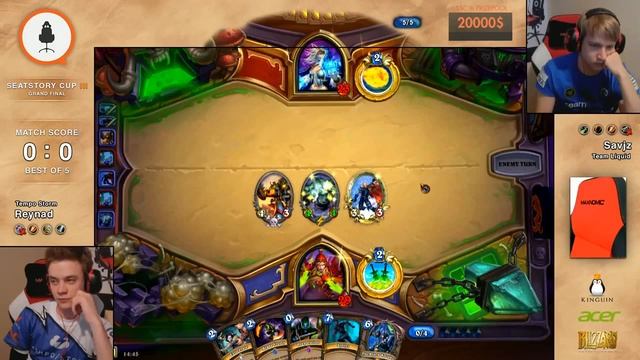 Hearthstone SeatStory Cup III - Reynad vs Savjz - Group A смотреть онлайн