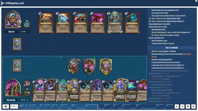 ProGaming - Hearthstone, Mecha'thun Warrior(5) vs Plot Twist Warlock(5) by Itac4i and Demash, Ran.. смотреть онлайн