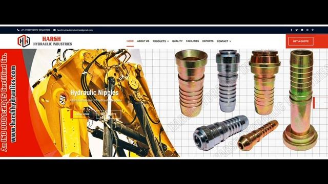 Hydraulic Hose Assembly Fittings Manufacturer | Harsh Hydraulic Industries | @SRSFittments смотреть онлайн