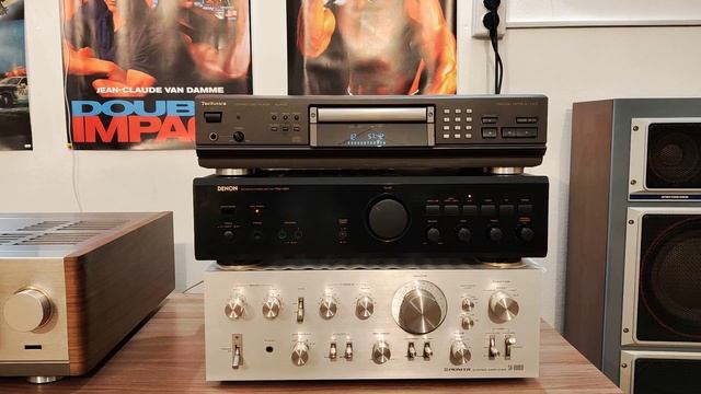 CD Technics SL-PG5 и усилитель Denon PMA-495R смотреть онлайн