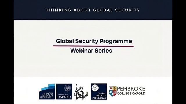 1 Thinking about Global Security — Webinar Series смотреть онлайн