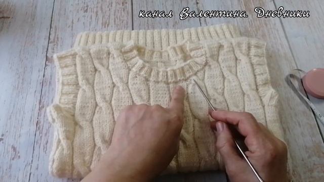 359 Как вязала жилет на мальчика. Ответ на комментарии. Детский жилет из пряжи вултайм от Ализе. смотреть онлайн