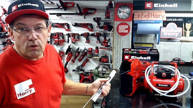 Einhell Akku Koffer Kompressor TE-AC 36/8 Li OF Set PowerXchange @einhell @FrüchtlHarry