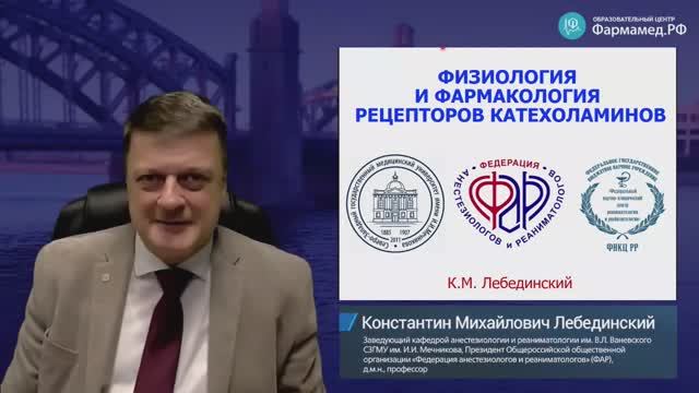 Физиология и фармакология рецепторов катехоламинов смотреть онлайн