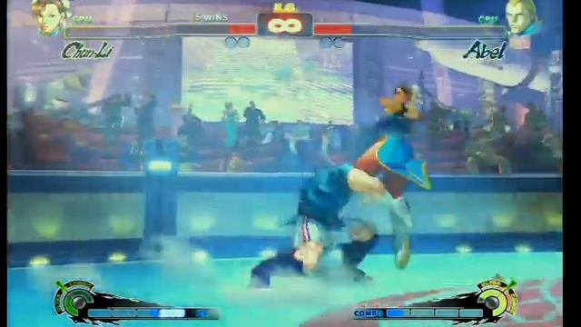 Super Street Fighter 4. Abel vs Chun Li. XBOX 360 PS 3 смотреть онлайн
