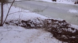 ЗИЛ 131 дизель по бездорожью зимой!