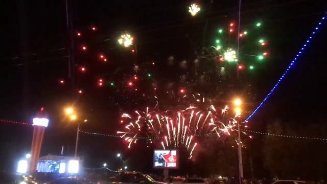 Салют 9 мая 2021 года пл. Ленина Уфа