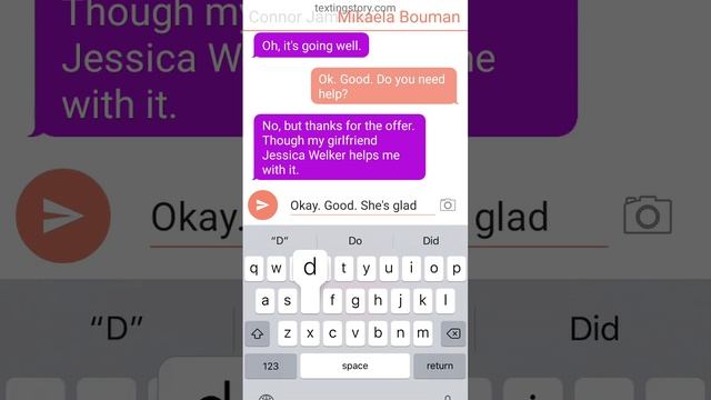 Rosalina Bouman, Her Mom, And Connor Jameson And Jessica Welker Talking. (textingting #textingstory