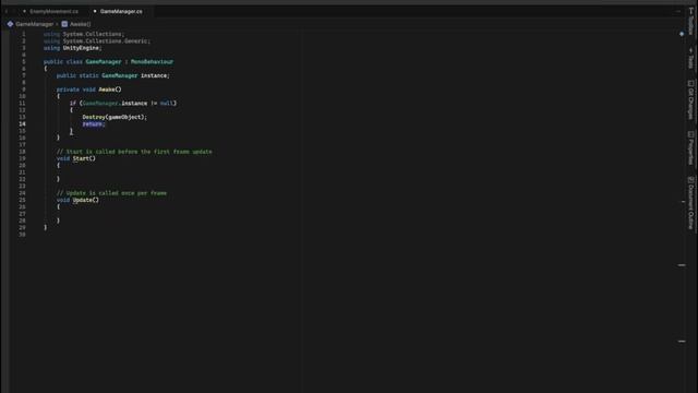 GameManager using the Singleton pattern in #unity смотреть онлайн