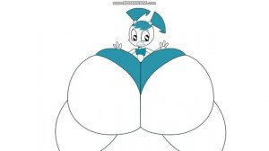 Jenny XJ9's Butt Growth With Bawong Cartoon Sound Effects!