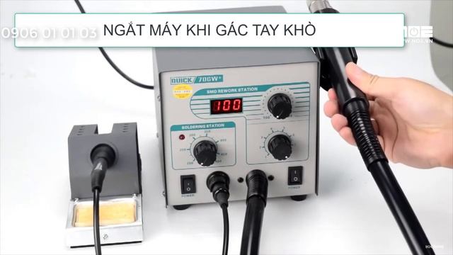 Máy khò hàn 2 trong 1 QUICK 706W+ chính hãng смотреть онлайн