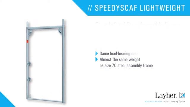 Фасадно рамково скеле Speedyscaf LIGHTWEIGHT. смотреть онлайн