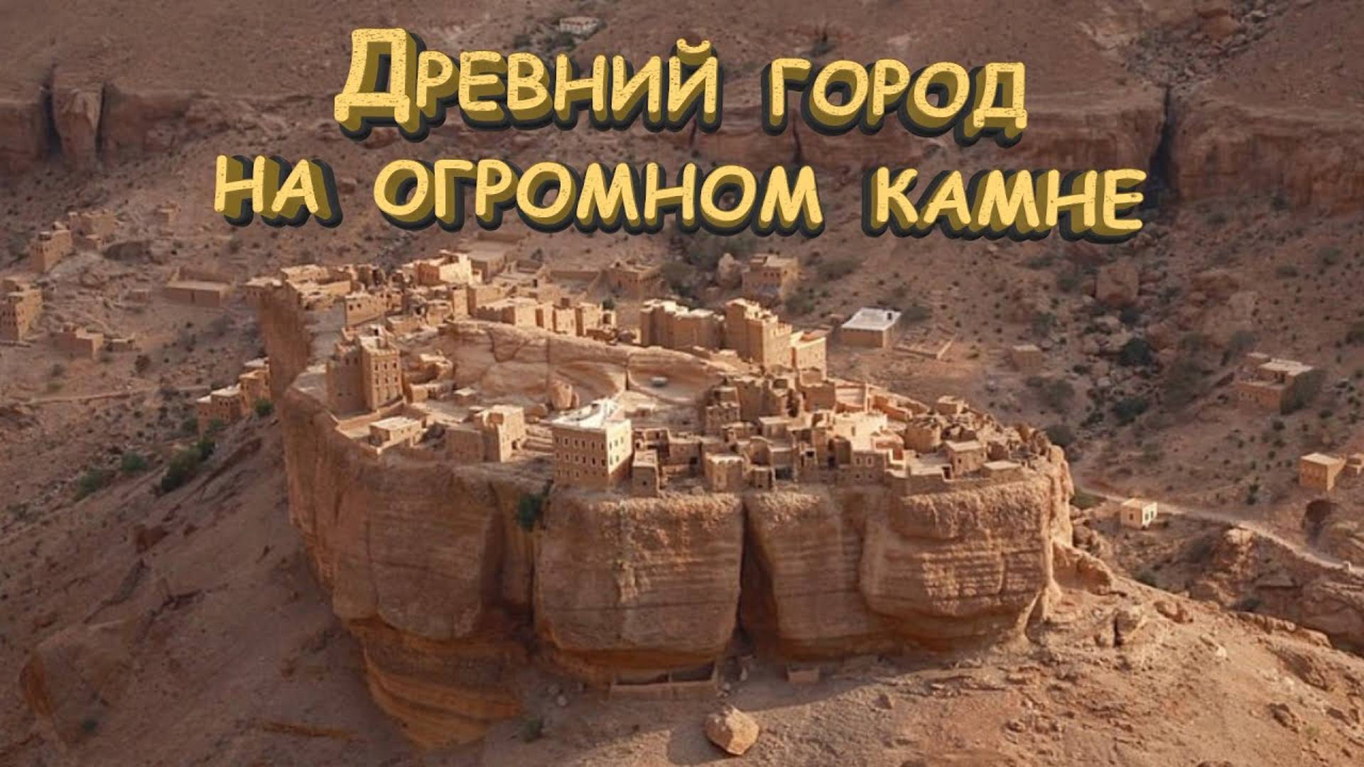 Древний город на огромном камне в пустыне - зачем его построили смотреть онлайн