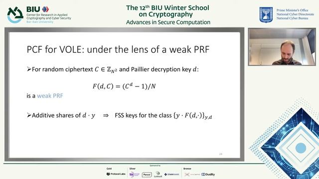 Pseudorandom Correlation Generators (Part 4) - Peter Scholl смотреть онлайн
