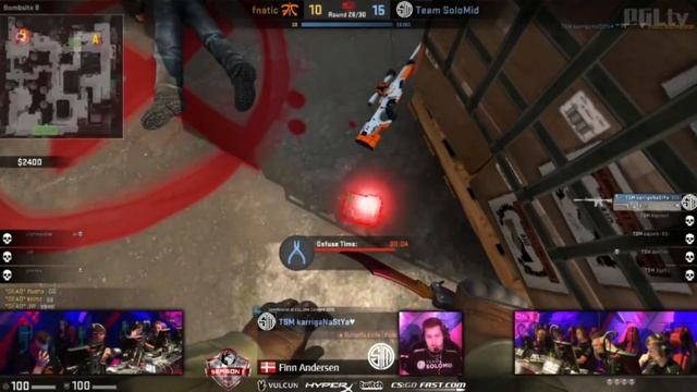 CS:GO - Karrigan Amazing 1 vs 3 To Win Game vs Fnatic @ PGL LAN Finals смотреть онлайн