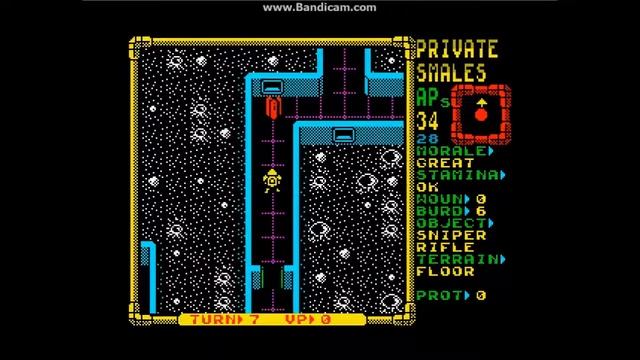 Playing badly - Laser Squad - ZX Spectrum смотреть онлайн