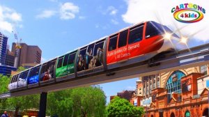 Изучаем поезда и железнодорожный транспорт для детей / Развивающее видео про поезда