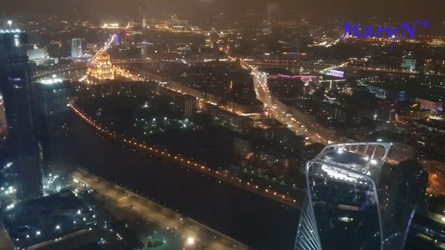 Панорама 360. Москва-Сити. Ночная Москва