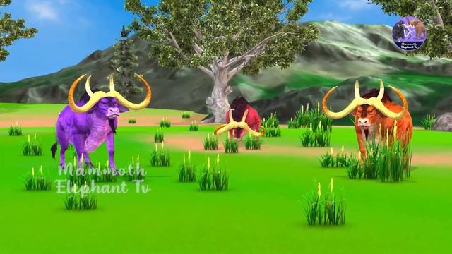 Giant Bulls vs Tiger Wolf Animal Revolt Battle | Bulls Rescue Saves Cow Cartoon From Zombie Wolf смотреть онлайн
